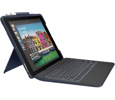 Logitech Slim Combo voor 10,5" iPad Pro, Qwerty UK Blauw