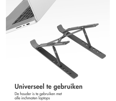 Accezz Verstelbaar en opvouwbare laptop standaard (laag)