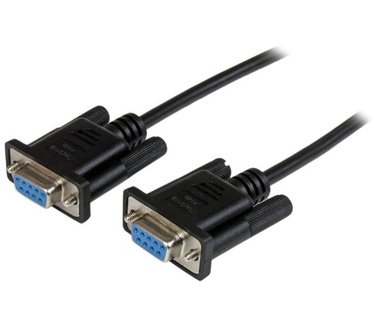 Startech.com 2 m zwarte DB9 RS232 seriële nullmodemkabel F/F