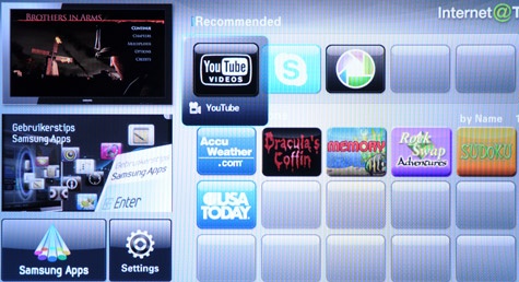 Samsung 46C7700 Internet@TV vernieuwd