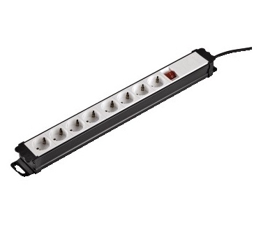 Hama Distribution Panel Mid Class, 8 way, 45°, switch