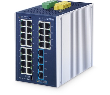 Planet Industrial L2+ 24-Port Managed Switch IGS-4215-24T4X