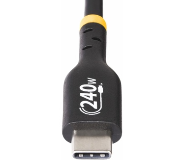Startech.com 2m USB-C Laadkabel, USB-IF Gecertificeerde USB Kabel, 240W PD EPR, USB 2.0 Type-C Laptop Laadkabel, USB-C Data Transfer Kabel, TPE Mantel, M/M