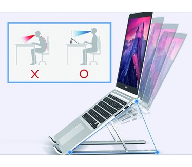 Conceptronic ERGO Foldable Aluminum Laptop