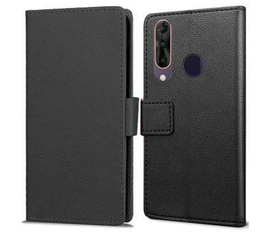 qMust Wiko View 3 Pro Wallet Hoesje Zwart