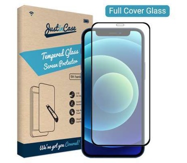 Just in Case Apple iPhone 12 Mini Full Cover Tempered Glass - Zwart