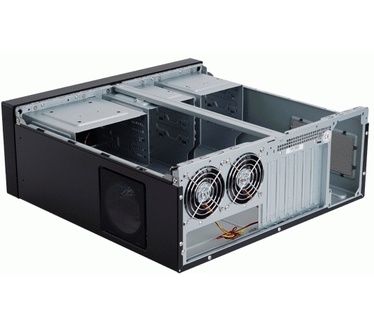 Silverstone SST-LC17B-C (mATX, Geen PSU, Cardreader, Zwart)