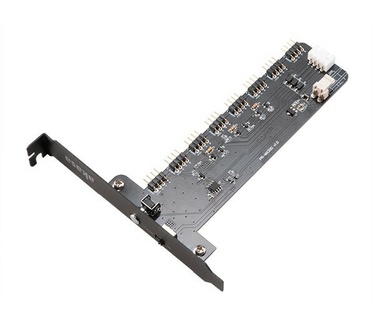 Akasa AK-RLD-03. Hostinterface: PCI. Kleur van het product: Zwart, Certificering: MSI Mystic Light, ASUS AURA, ASRock Polychrome, Razer Chroma RGB. Breedte: 135 mm, Diepte: 120 mm, Hoogte: 21,5 mm