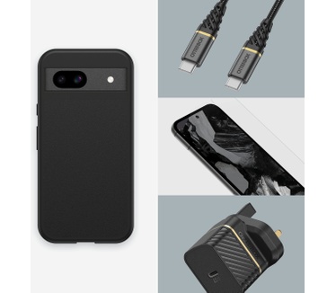 Otterbox React Kunststof Back Cover (Pixel 8a) Zwart