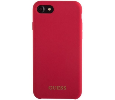 Guess Silicone HardCase voor Apple iPhone 7/8 (4.7") - Rood Rood