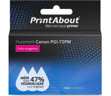 PrintAbout Huismerk Canon PGI-72PM Inktcartridge Foto-magenta