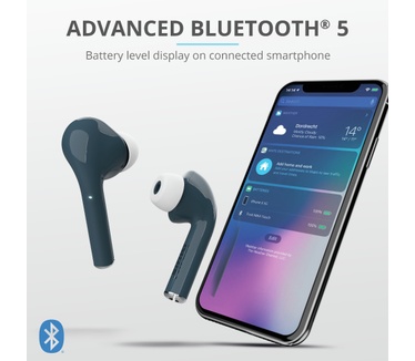 Trust Nika Touch Bluetooth Wireless Earphones (Blauw)