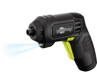 Goobay Mini Cordless Screwdriver Set, 31 Pcs. - pistol-gr