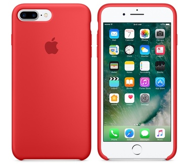 Apple iPhone 7 plus Siliconenhoesje  Rood
