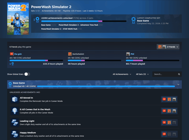 Steam-achievementgroepen