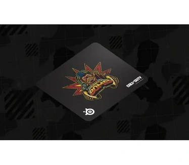 Steelseries QcK muismat - Call of Duty® Monkey Bomb Edition - Limited Edition -Gratis in-game item -Slipvaste rubberen onderzijde -Optimale tracking en stabiliteit -Geoptimaliseerd voor gamingsensoren