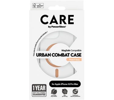 PanzerGlass CARE by PG Peachy MagS iPhone16 6.9 Pro (Apple - iPhone 2024 6.7'' Pro) Transparant