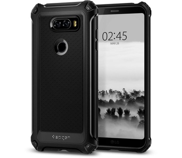 Spigen LG V30 Hoesje Rugged Armor Extra  Zwart