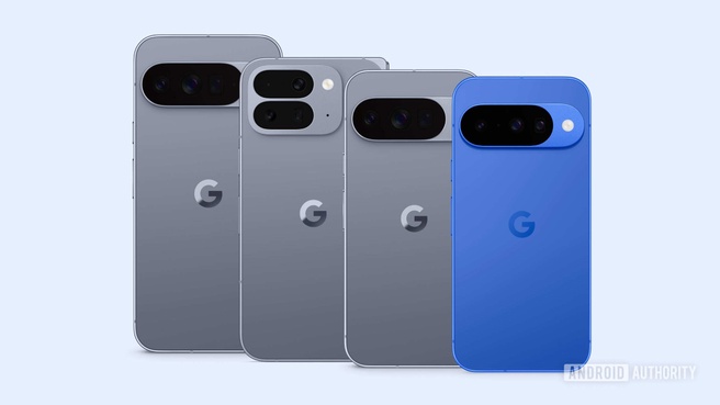 Google Pixel 10-telefoons in Play Store. Bron: Android Authority