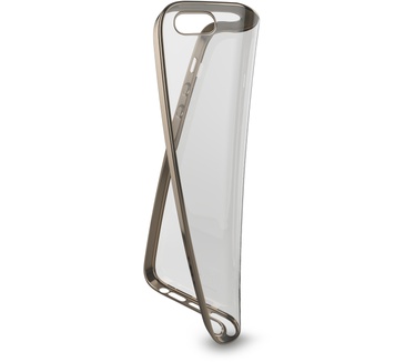 BeHello iPhone 5 / 5S / SE Gel Case Transparent Chrome Edge Gold