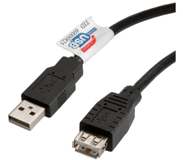 Roline USB 2.0 Kabel, Type A-A, M/F 3,0m