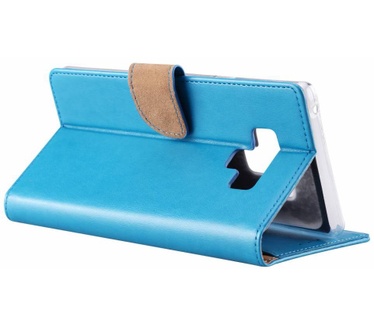 Luxe Lederen Bookcase hoesje voor de Samsung Galaxy Note 9 - Blauw (Samsung Galaxy Note) Blauw