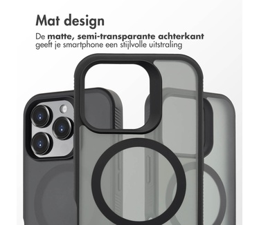 Accezz Rugged Frosted Backcover met MagSafe