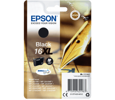 Epson Workforce 16XL (T1631) inktcartridge zwart