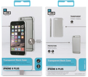 BeHello iPhone 6 Plus / 6S Plus Transparent Back Case Anti Scratch Transparent