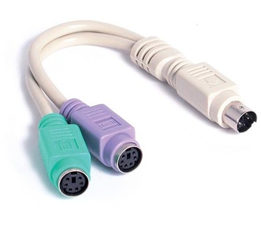 Startech.com 6in PS/2 Keyboard Mouse Splitter Cable Adapter