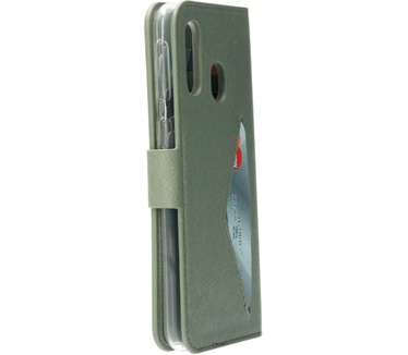 Mobiparts Classic Wallet Case Galaxy A40 Stone Green