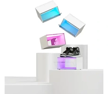 Nanoleaf Smart Led Vitrinekast Starter Kit - 4 Displays - RGBW - Google, Apple, Alexa Compatibel - Wit