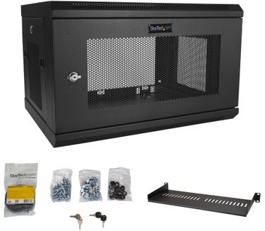 Startech.com 6U Serverkast rack wand monteerbaar diepte tot 16,9" / 42,9 cm scharnierende behuizing