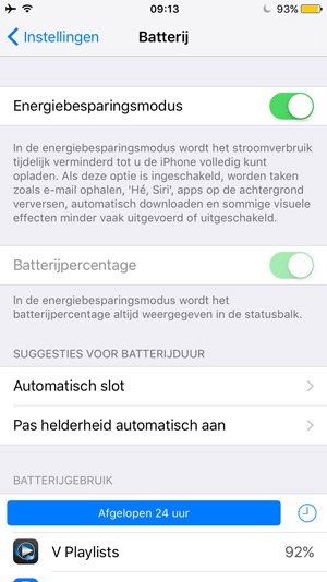Low Power in iOS 9