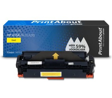 PrintAbout Huismerk HP 415X (W2032X) Toner Geel Hoge capaciteit
