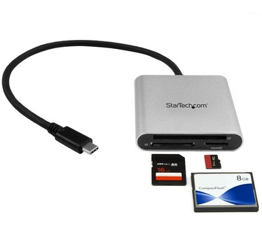 Startech.com USB 3.0 Flash geheugen multi kaartlezer/schrijver met USB-C SD, microSD, CompactFlash