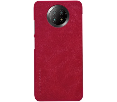 Nillkin Qin PU Leather Book Case - Xiaomi Redmi Note 9T - Rood Rood