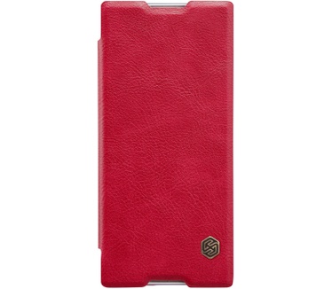 Nillkin Qin Slim PU Leather Book Case - Sony Xperia XA1 - Rood Rood
