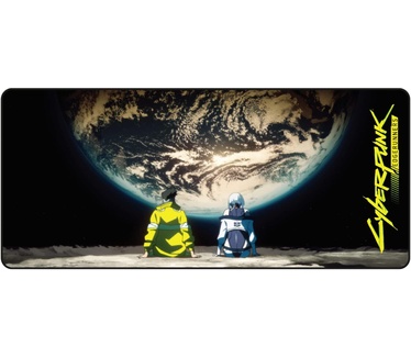 DEVplus Cyberpunk Edgerunners Moon (XXL), Muismat, Zwart