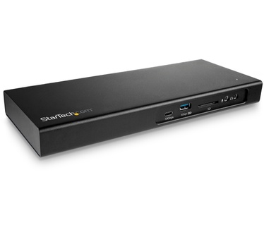 Startech.com Dual 4K 60Hz Monitor Thunderbolt 3 Dock - PCIe M.2 Slot and SD Reader