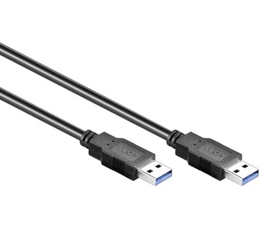 Eeconn USB 3.0 Kabel, A - A, Zwart, 2m