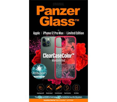 PanzerGlass 0281 (iPhone 12 Pro Max Mandarin Red) Transparant