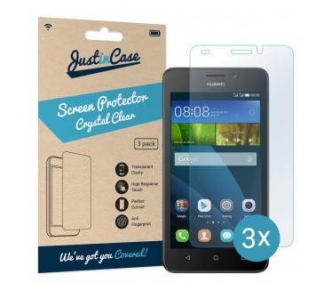 Just in Case Screen Protector Huawei Ascend Y635- 3 stuks - Crystal Clear