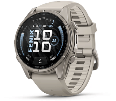 Garmin fēnix 9, 43mm, Titanium (Crème)