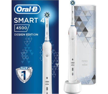 Oral-B Smart 4 -4500- Elektrische Tandenborstel Wit Powered by Braun