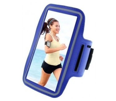 qMust Sport armband Huawei P8 Lite (Dark Blue/Grey)