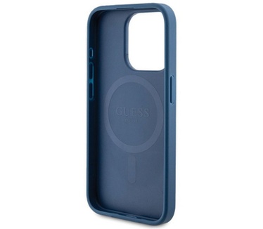 Guess 4G MagSafe Back Case - Apple iPhone 15 Pro (6.1") - Blauw
