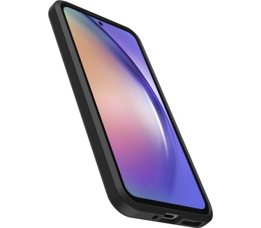 Otterbox OtterBox React-hoesje voor Galaxy A54 5G, schokbestendig, valbestendig, ultradun, beschermende, getest volgens militaire standaard, Antimicrobieel, Zwart, Geen retailverpakking