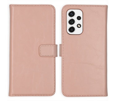Selencia Echt Lederen Bookcase Samsung Galaxy A53 - Dusty Pink