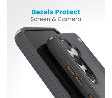Speck Presidio2 Grip Samsung Galaxy S24 Plus Charcoal Grey - with Microban